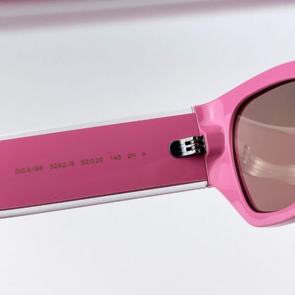 D&G DG6186 3262/5 Sunglasses Pink  Light Pink Mirror Silver Cat Eye Women main image 11